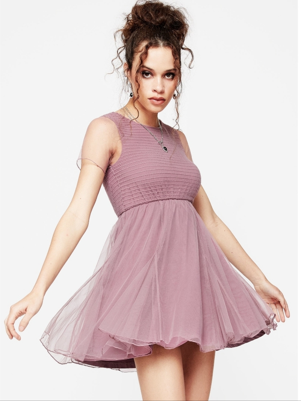 NWT * Disturbia - Carolina Godet Shirred Mini Skater Dress - 8